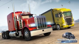 American Truck Cargo Car Transporter Driving screenshot 5