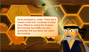 Justin the Bee: Ninja Runner screenshot 4