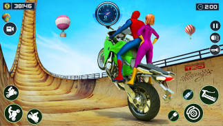 Real Impossible Bike Stunts 2019 : Mega Ramp Games screenshot 2