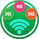 Đo tốc độ mạng 5g 4g 3g WiFi & Cường độ tín hiệu Icon
