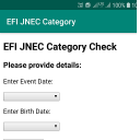 EFI JNEC Category Check