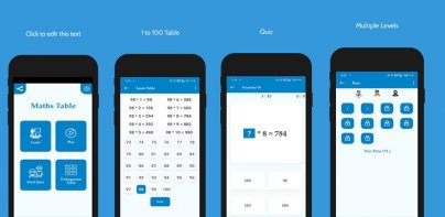 Math's Table - Quiz & Tables