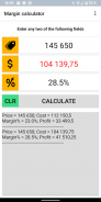 Margin calculator screenshot 1