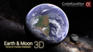 Earth & Moon in HD Gyro 3D screenshot 2