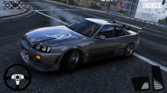 GTR Skyline Car Drift & Drag screenshot 2