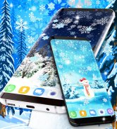 Snow winter live wallpaper screenshot 3