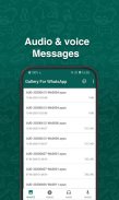 Gallery for WhatsApp - Images Videos Voices Audio screenshot 4