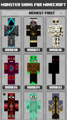 Monster Skins for Minecraft PE screenshot 1