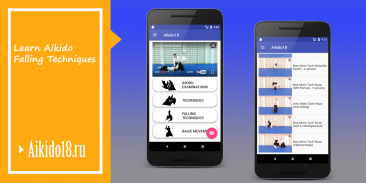 Aikido 18 Examination Falling techniques Movements screenshot 1