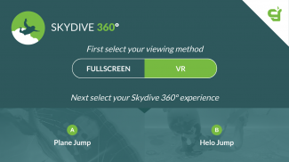 Virtual Reality 360º Skydive screenshot 0