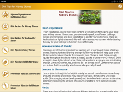 Stone Diet Renal Gall Bladder Kidney Gallbladder screenshot 2