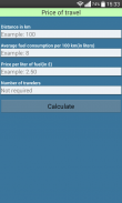 Fuel calculator Lite screenshot 1