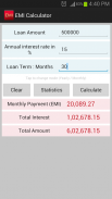 EMI Calculator SBI,HDFC,ICICI screenshot 2