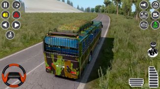 Us Army Mega Coach Bus Game screenshot 2