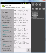 qicr lite IRC client beta screenshot 3