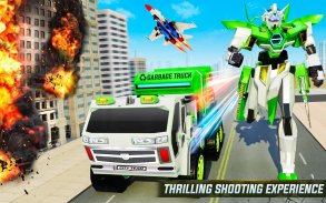 Flying Garbage Truck Robot Transform: Robot Games screenshot 10