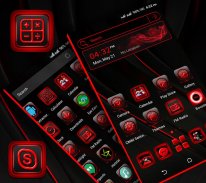 Red Black Launcher Theme screenshot 3