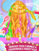 Rainbow Braided Hair Stylist Fashion Salon screenshot 2