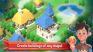 Crafty Town - Merge Kingdom Builder. Estrategia screenshot 1