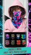 Cagoule Mask Half Face Photo Editor screenshot 1