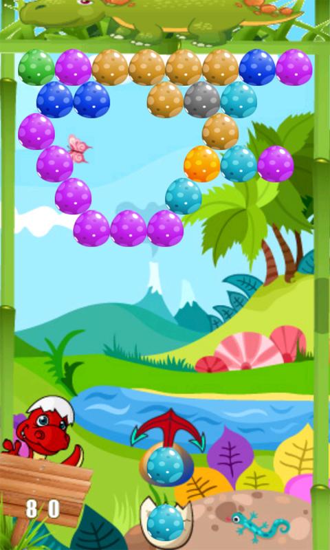 Dino Bubble Shooter Game