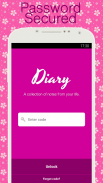 Diary with lock screenshot 0