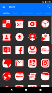 Inverted White and Red Icon Pack Free screenshot 18