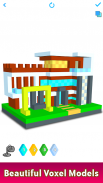 Modern Houses 3D Color by Number - Voxel Colouring screenshot 1