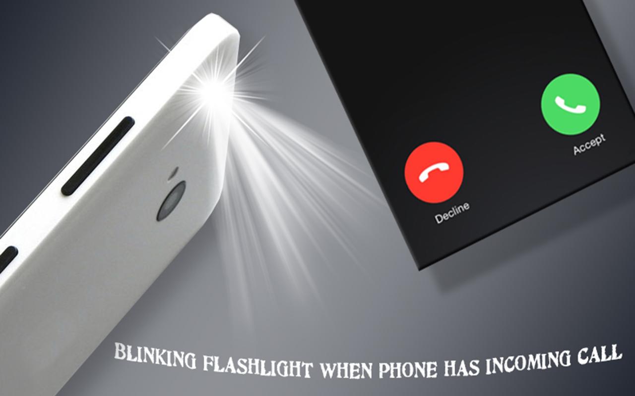 incoming call flash light