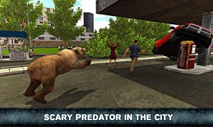 Wild Grizzly Bear City Attack Sim 3D screenshot 1