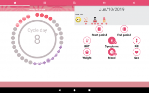 WomanLog Period Calendar screenshot 1
