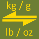 Kg / g - lb / oz átalakító Icon