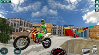 Motorbike Roof Jumping Stunts screenshot 3