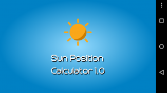 Sun Position Calculator Lite screenshot 0