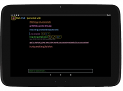 WebPad - personal wiki screenshot 8