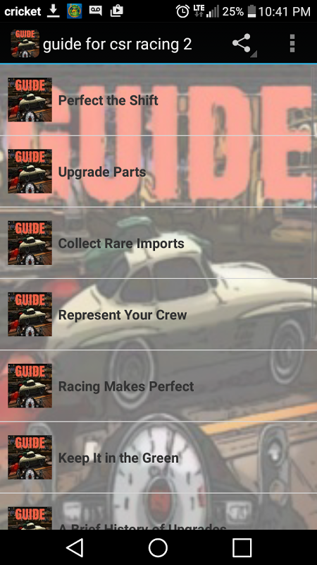 Guide For Csr Racing 2 1 0 Download Android Apk Aptoide - tips of roblox car for android apk download
