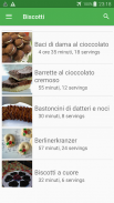 Biscotti ricette di cucina gratis in italiano. screenshot 1