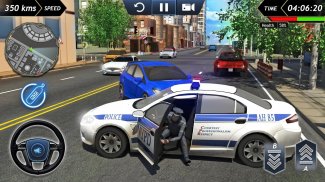 Simulateur de voiture de police - Police Car Sim screenshot 1