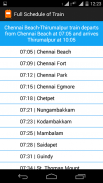 Chennai Suburban Timetable screenshot 0