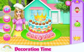 Lovely Rainbow Cake Cooking screenshot 6
