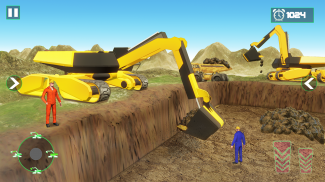 berat penggali konstruksi truk menyetir permainan screenshot 3