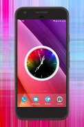 Multicolor Clock Live Wallpaper screenshot 1