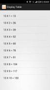 Multiplication Tables screenshot 1