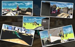 Rooftop Stunt uomo Bici Rider screenshot 9
