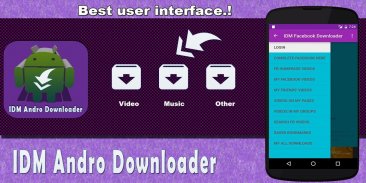 IDM for Facebook ★ Downloader screenshot 1