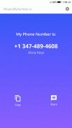 Il mio numero - whatismynumber.io: num di telefono screenshot 3