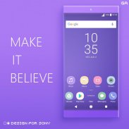 COLOR™ XPERIA Theme | PURPLE screenshot 3