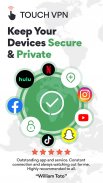 Touch VPN Proxy Gratuita Ilimitada |Segurança WiFi screenshot 8