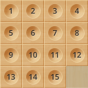 Sliding Puzzle: Wooden Classic Icon