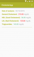 Cholesterol Tracker screenshot 0